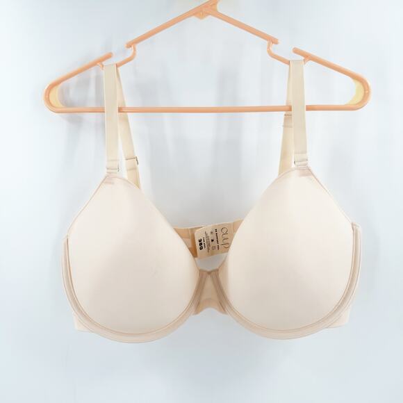 CUUP Bra Size 38G The Demi Intimates Sheer Lingerie Plus Curvy Cream Comfort - Picture 1 of 10